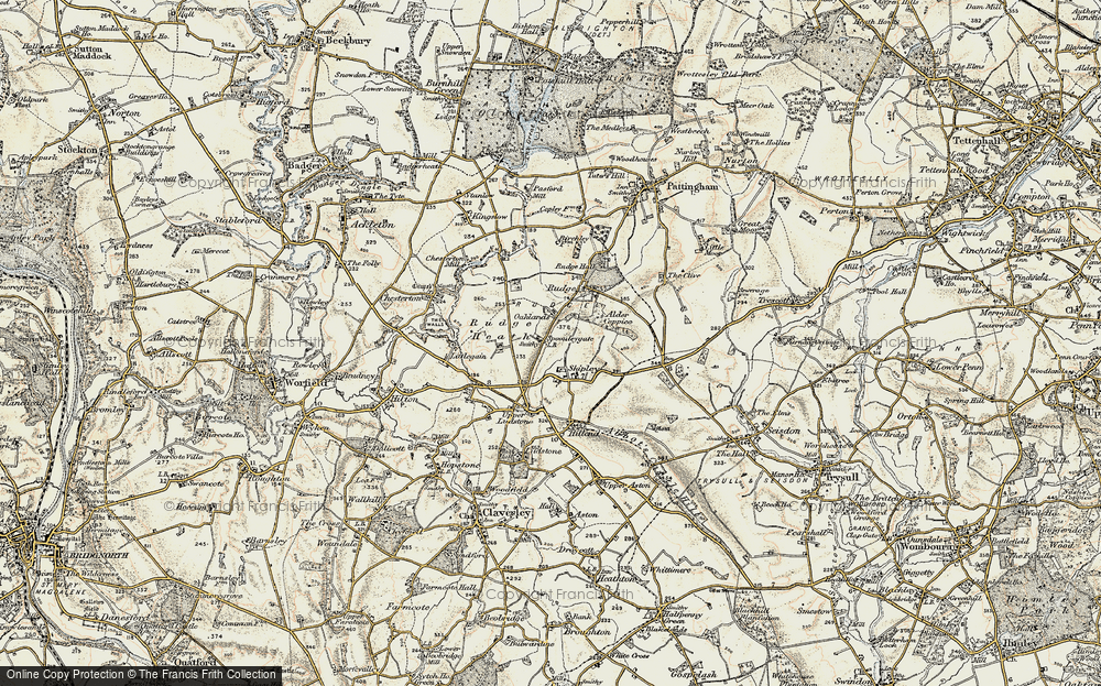Old Map of Historic Map covering Alder Coppice in 1902
