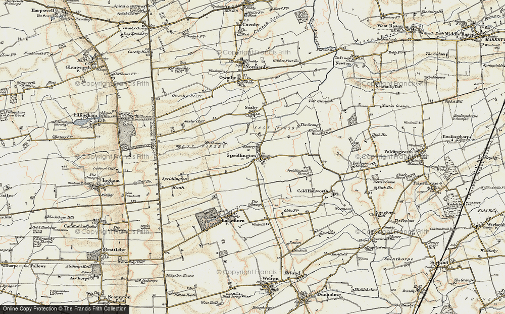 Old Map of Spridlington, 1902-1903 in 1902-1903