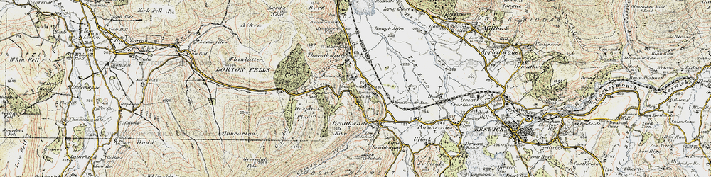 Old map of Spring Bank in 1901-1904