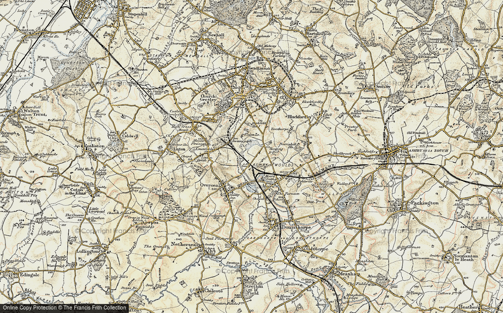 Old Map of Spring Cottage, 1902 in 1902