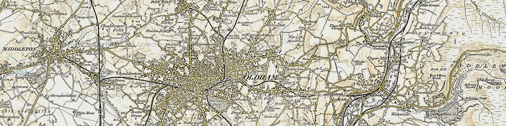 Old map of Spring Hill in 1903
