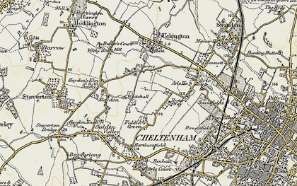 Old map of Springbank in 1898-1900
