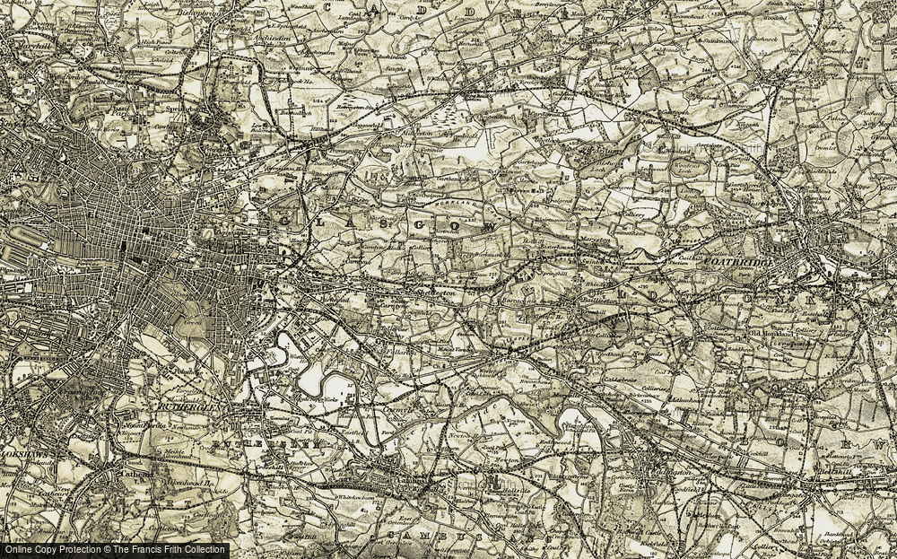 Old Map of Springboig, 1904-1905 in 1904-1905