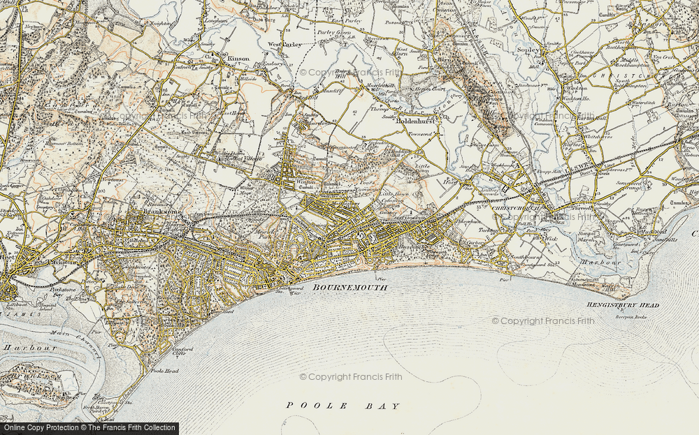 Old Map of Springbourne, 1909 in 1909