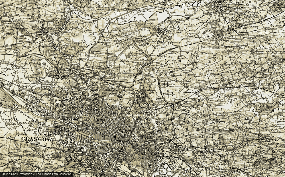 Old Map of Springburn, 1904-1905 in 1904-1905