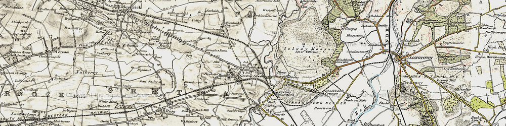 Old map of Aitchisons Bank in 1901-1904