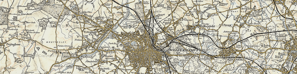 Old map of Springfield in 1902