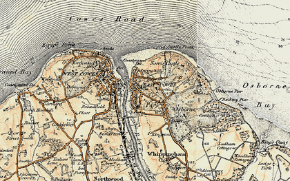 Old map of Solent, The in 1897-1899