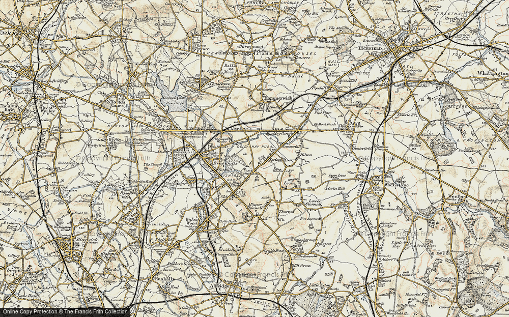 Old Map of Springhill, 1902 in 1902
