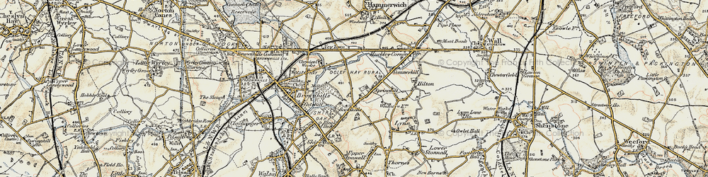 Old map of Springhill in 1902