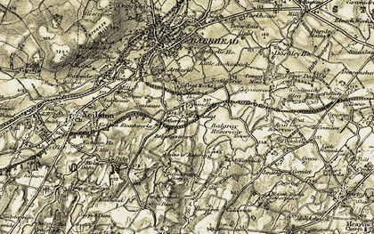 Old map of Belgraystone in 1905