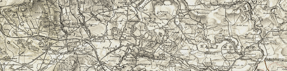 Old map of Blackcleugh in 1901-1904