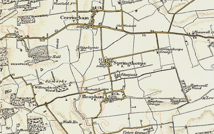 Old map of Springthorpe in 1903