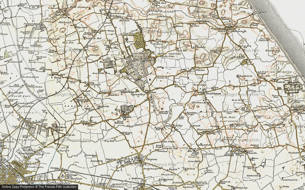 Old Map of Sproatley, 1903-1908 in 1903-1908