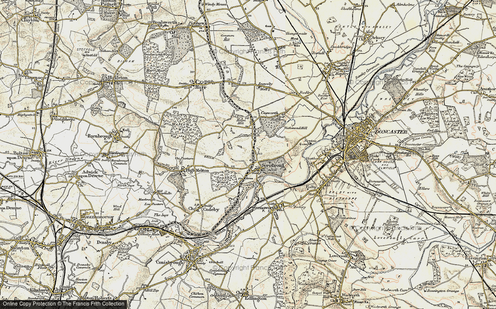 Old Map of Historic Map covering Burntwood Grange in 1903