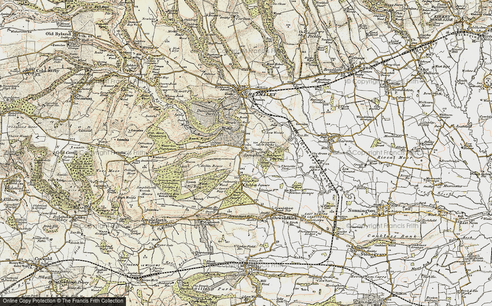 Old Map of Historic Map covering Beech Wood in 1903-1904