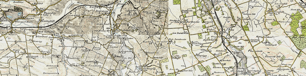 Old map of Sprunston in 1901-1904