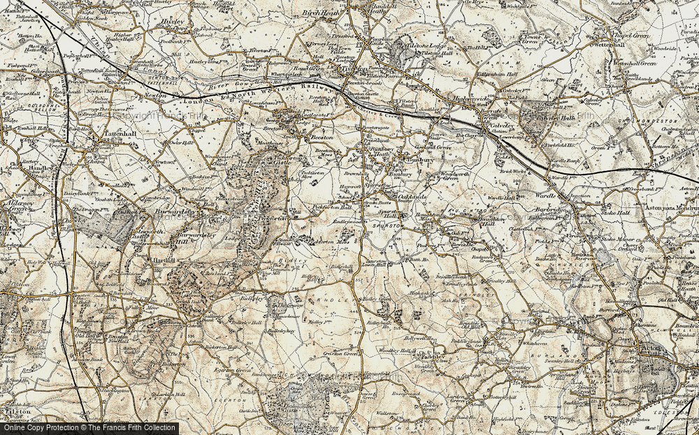 Old Map of Spurstow, 1902-1903 in 1902-1903