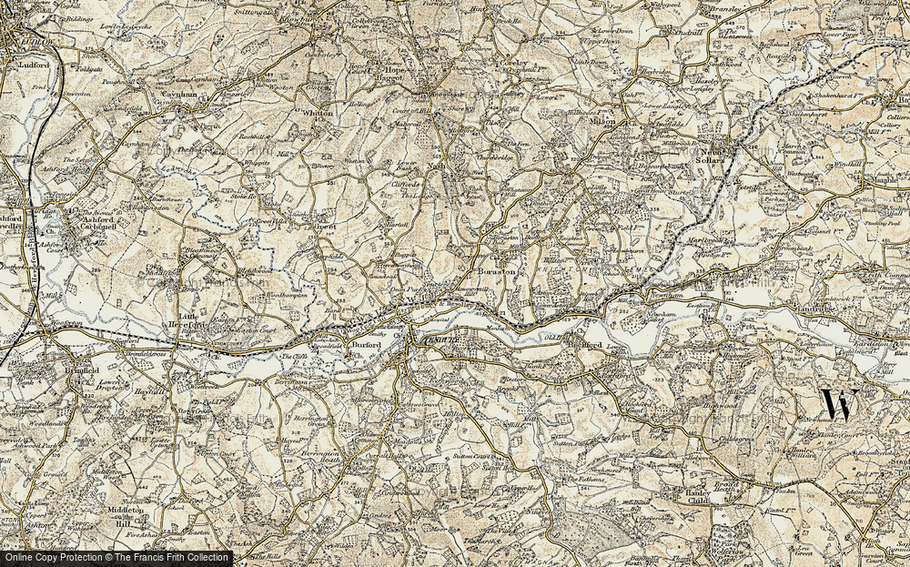Old Map of Spurtree, 1901-1902 in 1901-1902