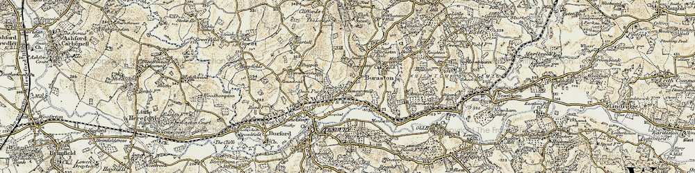 Old map of Spurtree in 1901-1902