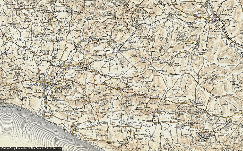 Old Map of Spyway, 1899 in 1899
