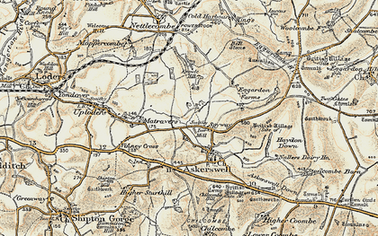 Old map of Spyway in 1899