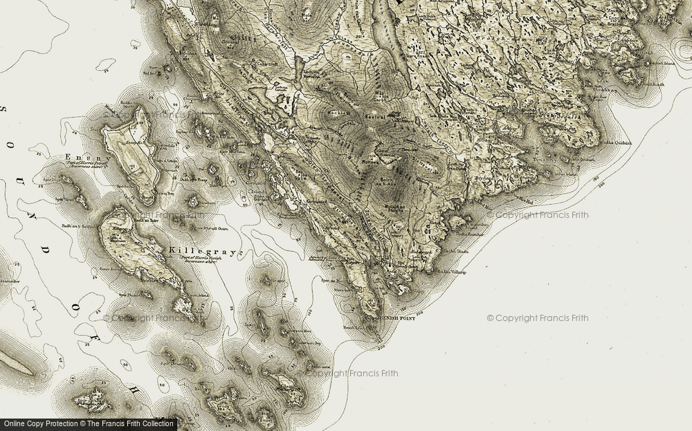 Old Map of Srannda, 1908-1911 in 1908-1911