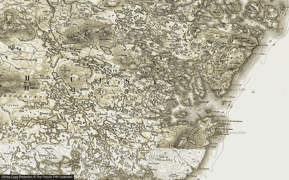 Old Map of Sruth Mòr, 1911 in 1911