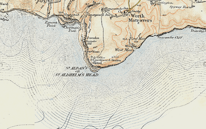 Old map of Bonvils in 1899-1909