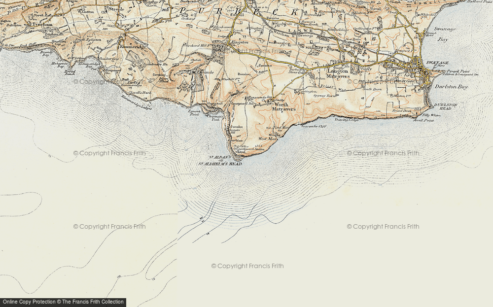 Old Map of St Aldhelm's, 1899-1909 in 1899-1909