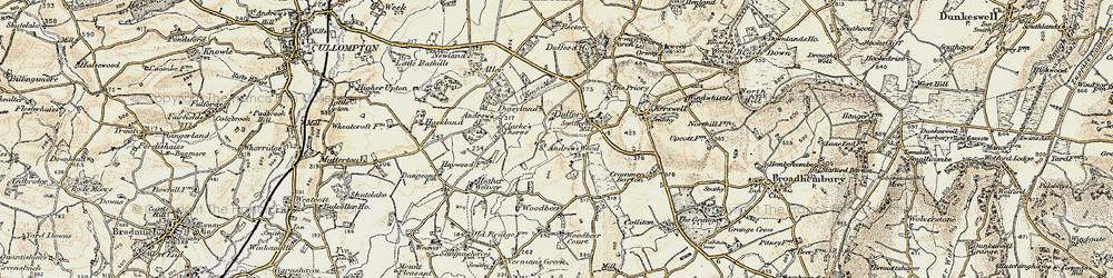 Old map of St Andrew's Wood in 1898-1900