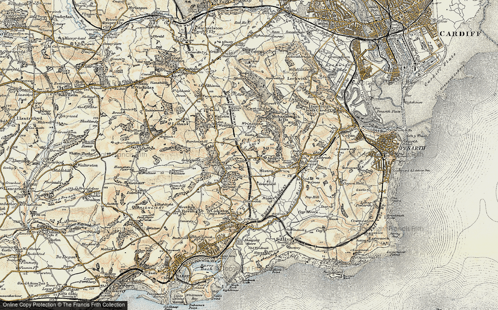 Old Map of St Andrews' Major, 1899-1900 in 1899-1900