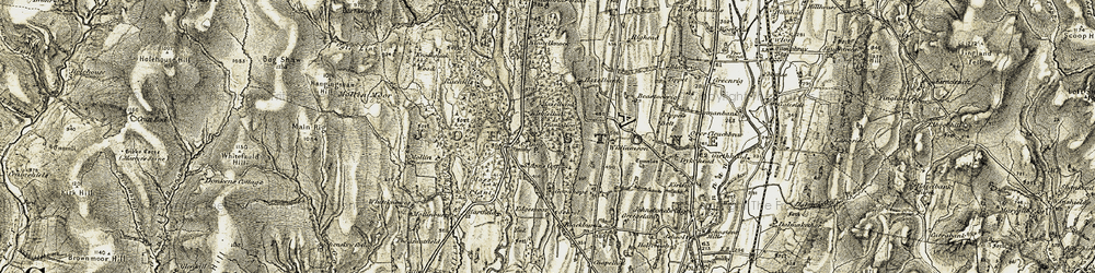 Old map of Williamson in 1901-1905