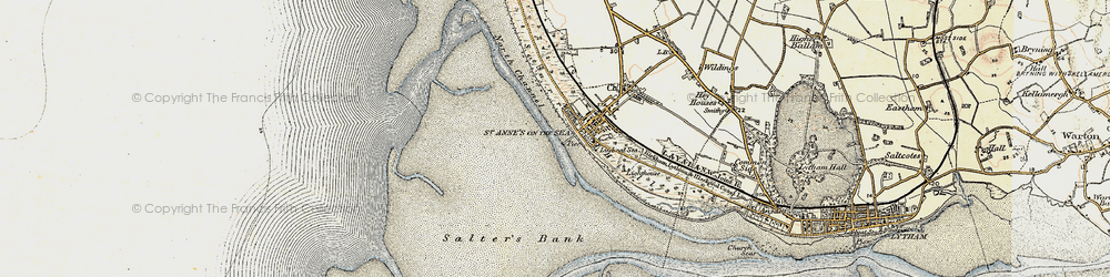 Old map of St Annes in 1903