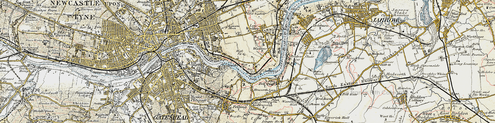 Old map of St Anthony's in 1901-1904
