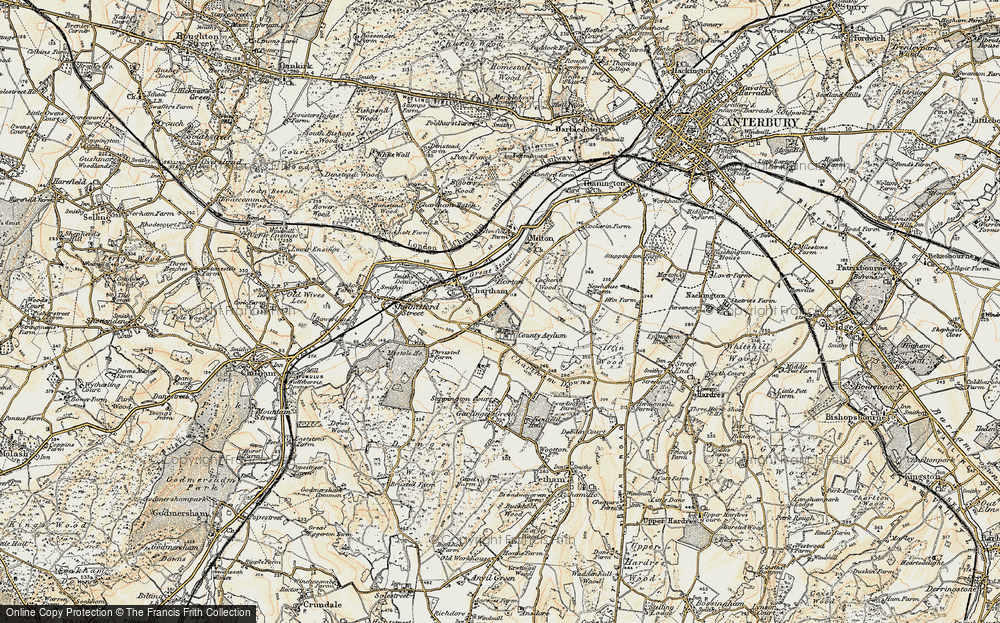 Old Map of St Augustine's, 1898-1899 in 1898-1899