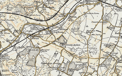 Old map of St Augustine's in 1898-1899