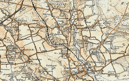 Old map of St Austins in 1897-1909