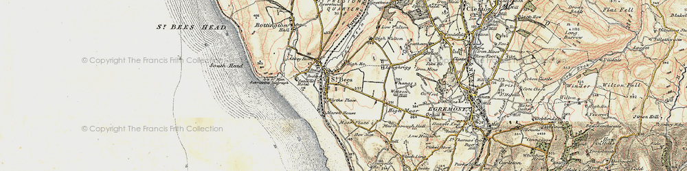Old map of St Bees in 1903-1904