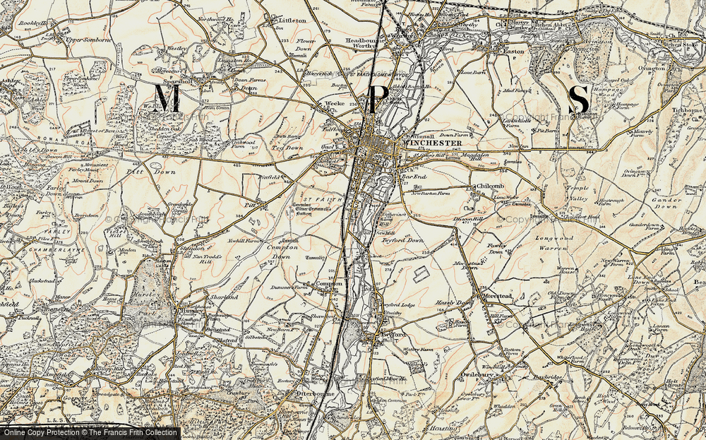 Old Map of St Cross, 1897-1900 in 1897-1900