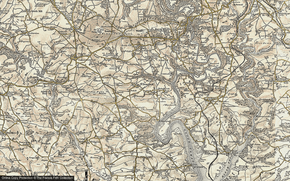 Old Map of Historic Map covering Burraton in 1899-1900