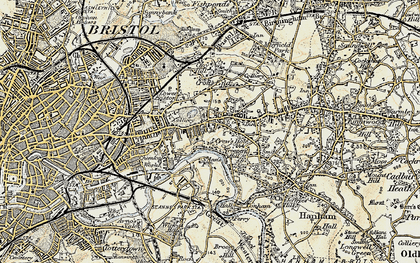 Old map of St George in 1899