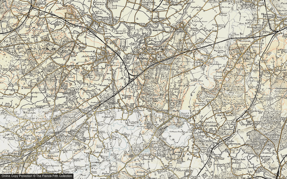 Old Map of St George's Hill, 1897-1909 in 1897-1909