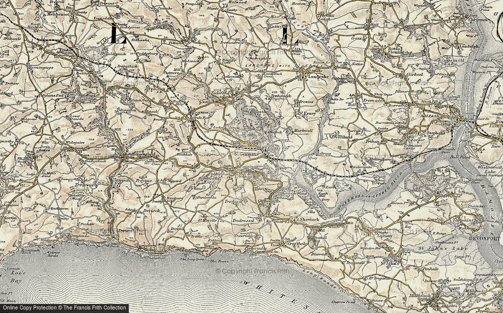 Old Map of St Germans, 1899-1900 in 1899-1900