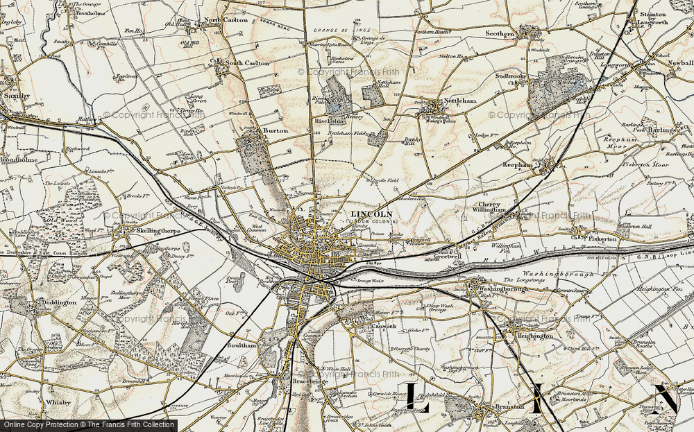 Old Map of St Giles, 1902-1903 in 1902-1903