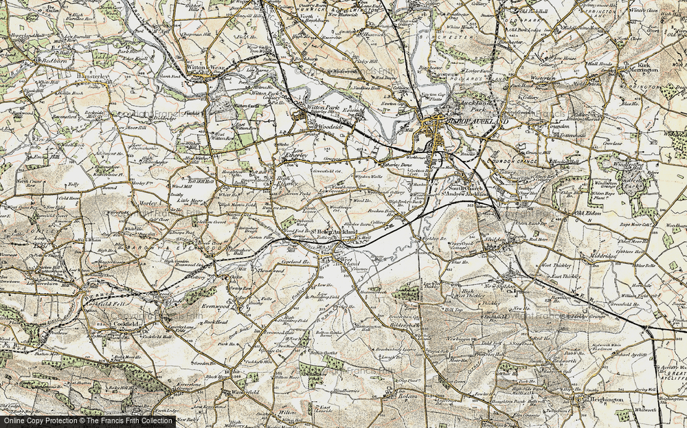 Old Map of St Helen Auckland, 1903-1904 in 1903-1904