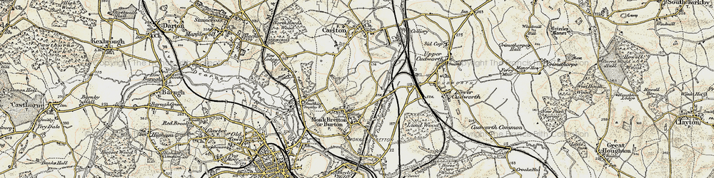 Old map of St Helen's in 1903