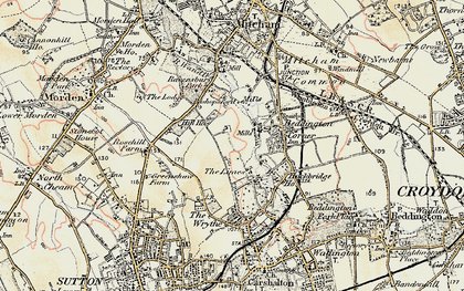 Old map of St Helier in 1897-1909
