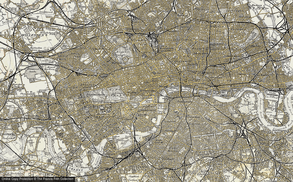 Old Map of Historic Map covering Sussex in 1897-1902