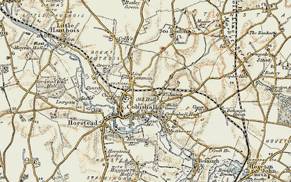 Old map of St James in 1901-1902